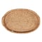 Hello Honey® Decorative Handwoven Oval Seagrass and Rattan Trays with Handles Set